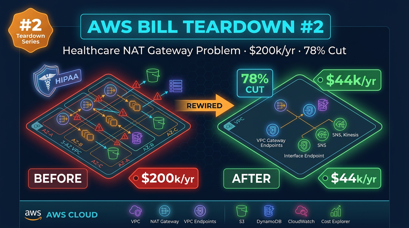 AWS Bill Teardown #2: How a Healthcare Company Spent $200k/Year on NAT Gateways