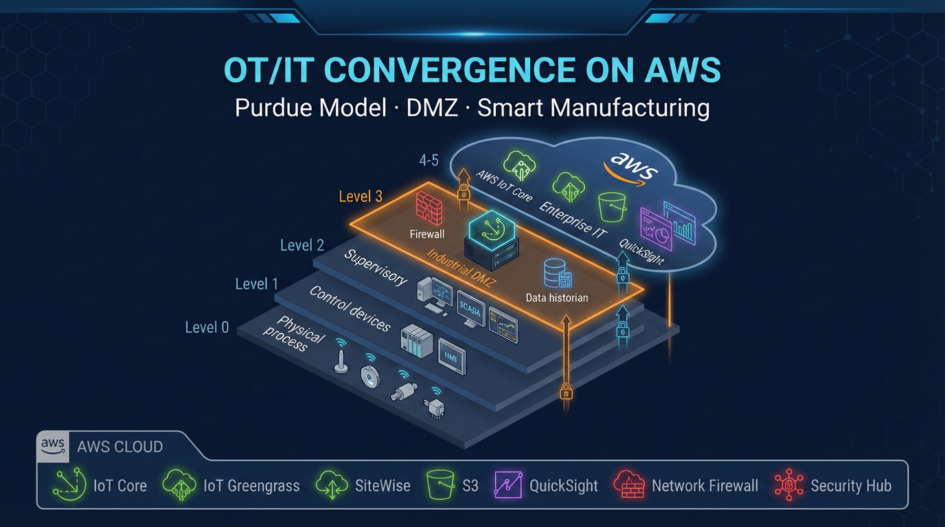 OT/IT Convergence on AWS: Architecture Patterns for Smart Manufacturing
